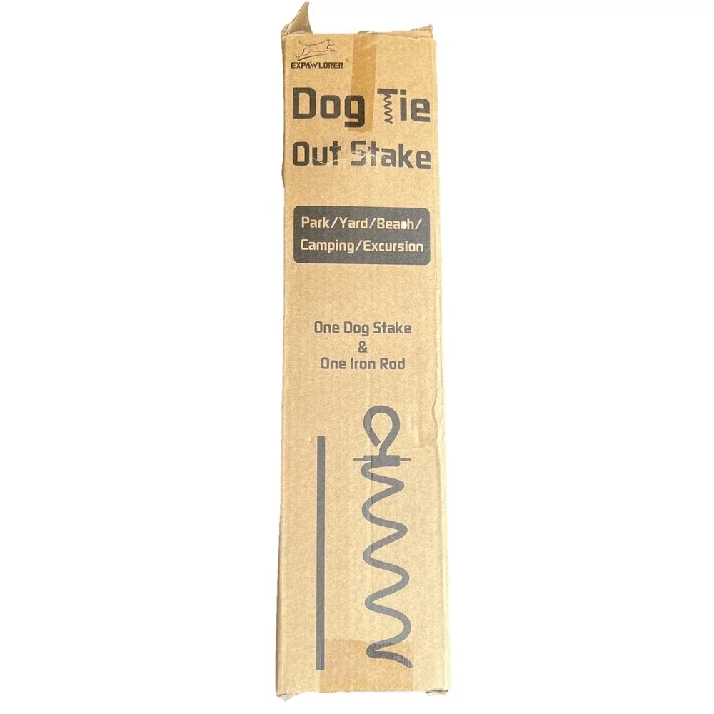 Dog Tie Out Stake‎ for Large Dogs up to 250 lbs - 360° Rotation M
